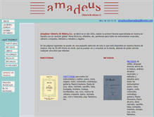 Tablet Screenshot of amadeuslibreria.com